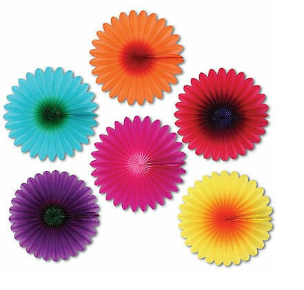 Mini Flowers Fans [pk-6]