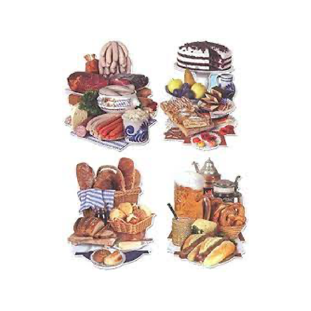 Cutout German Food [pk-4]