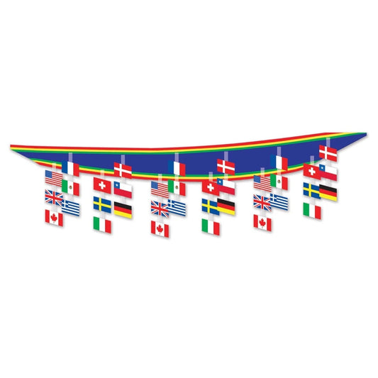 Ceiling Decor International Flags