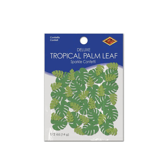 Tropical Palm Leaf Sparkle Confetti