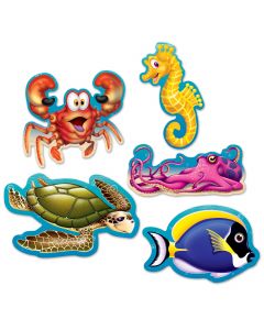 Mini Cut-Out Under The Sea (pk-10)