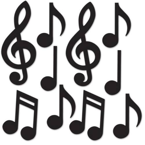 Mini Musical Notes Silhouttes [pk-10]