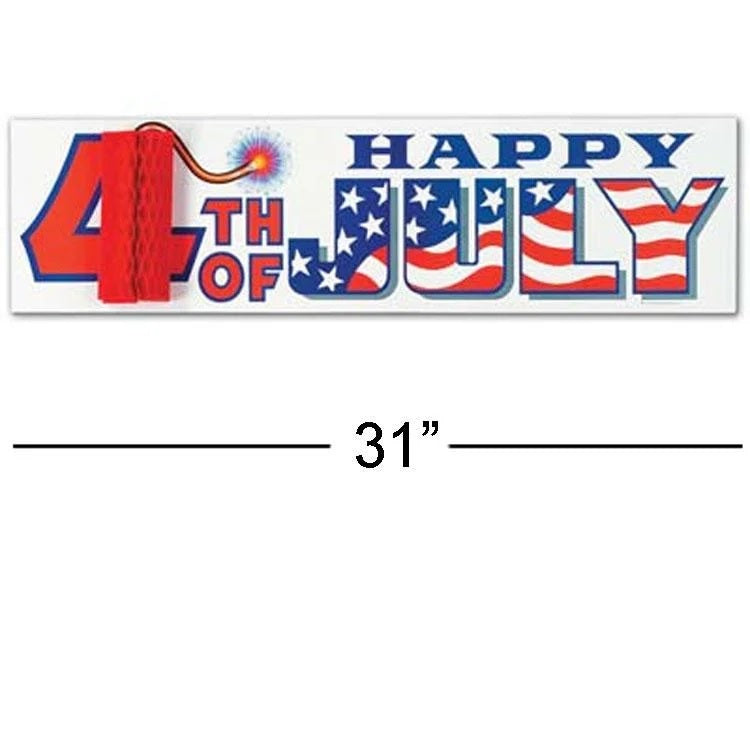 Banner Happy 4th of July