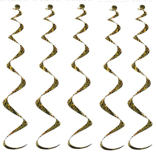 Star Twirly Whirly Gold/Black [pk-5]