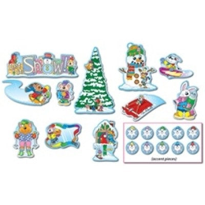 Winter Mini Bulletin Board Set, 43 pieces