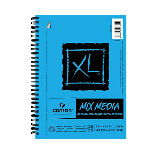 Pad Mix Media 5.5x8.5" 98# 60-Sheet/pad