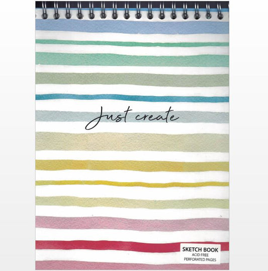 Sketchbook Spiral Just Create 9" x 11" [Hard Cover]