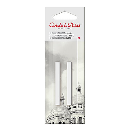 Crayon Conte White 2B (pk-2)