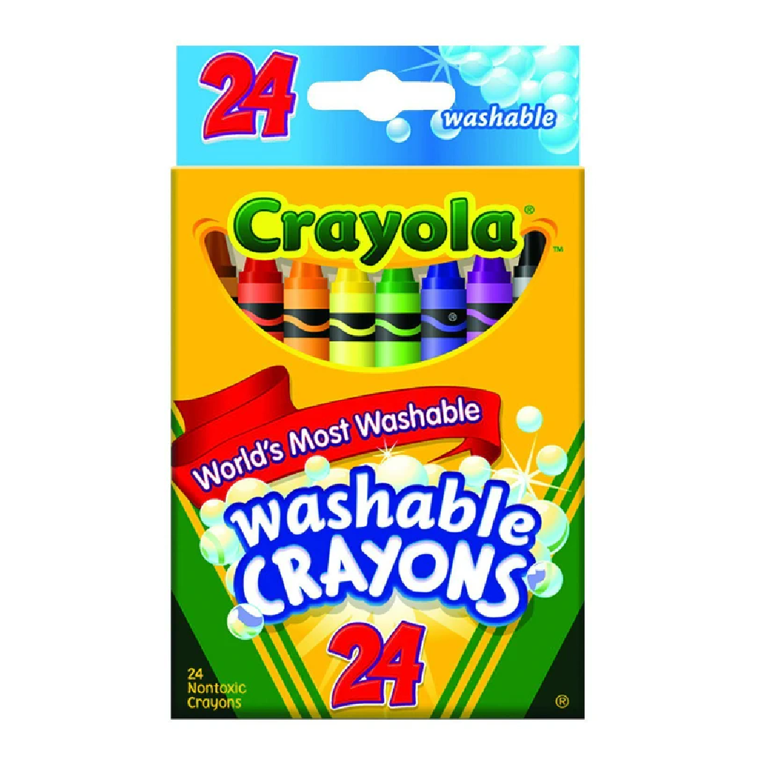 Washable Crayons [24 Colors]