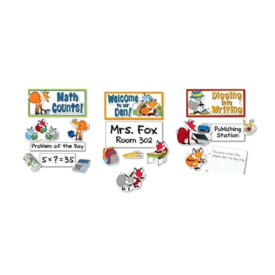 BBS Playful Foxes Curriculum Signs [54 pcs] – Humacao School Supply