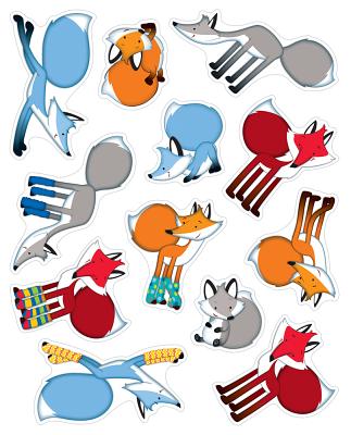 Stickers Playful Foxes [pk-72]