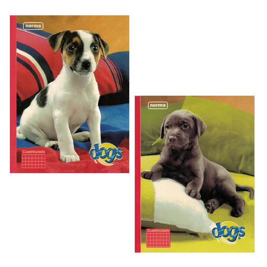 Libreta de papel cuadriculado Dogs 5mm