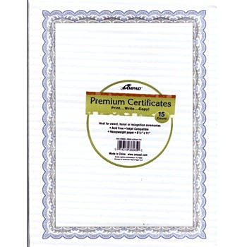 Computer Paper Design Certificate [pk-15]