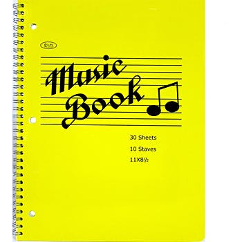 Music Notebook 8.5" x 11"