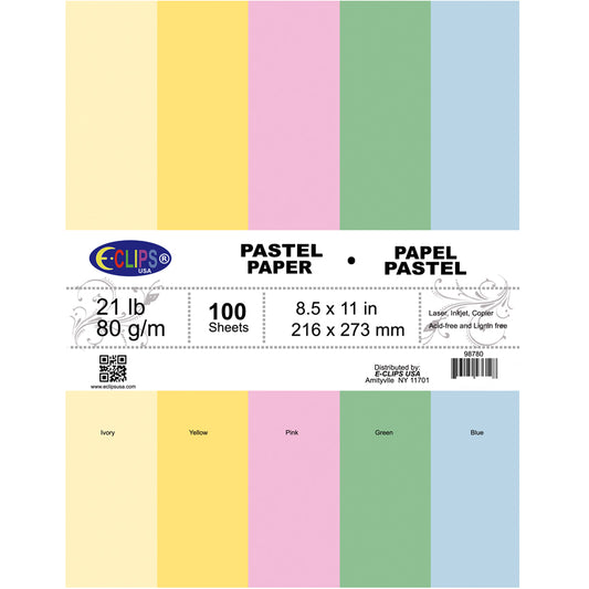 Computer Paper Pastel Colors [pk-100]