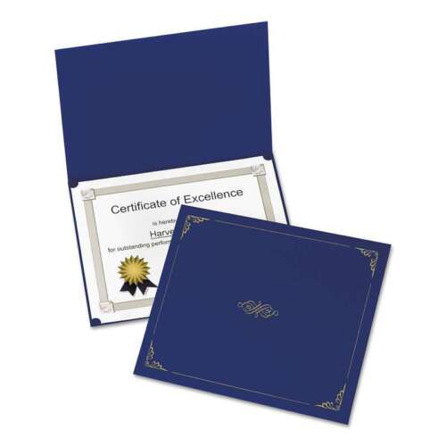 Certificate Holder Letter Size - Dark Blue [pk-5]