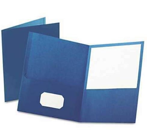 Twin Pocket Folder, Letter Size