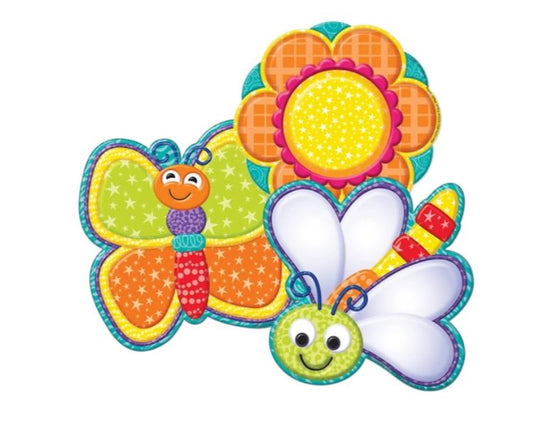 Color My World Bugs and Flowers Cut Outs