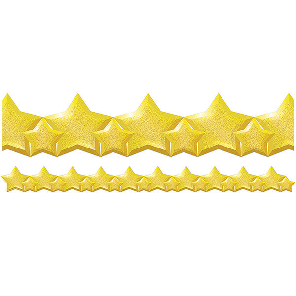 Deco Trim Stars Die-Cut 3-1/4" [37ft]