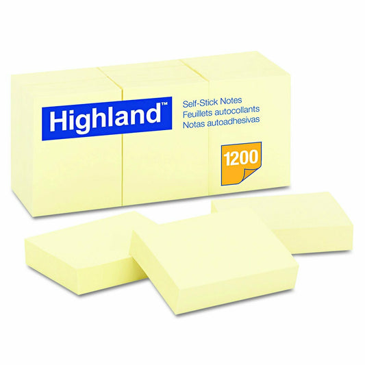 Post It 1.5 x 2" Yell [pk-12]