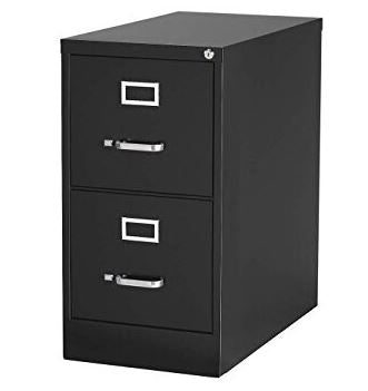 Vertical File 2-drawer Letter Size Black