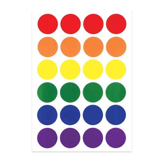 Stickers Circles 1" [4 sheets]
