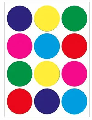 Stickers Circles 1.5" [3 sheets]