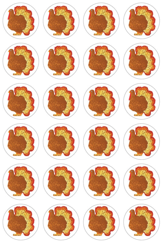 Stickers Turkeys (3 sheets)