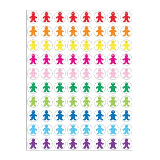 Stickers Rainbow People [3 sheets]