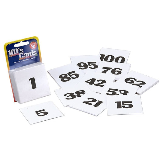 100's Numbered Cards
