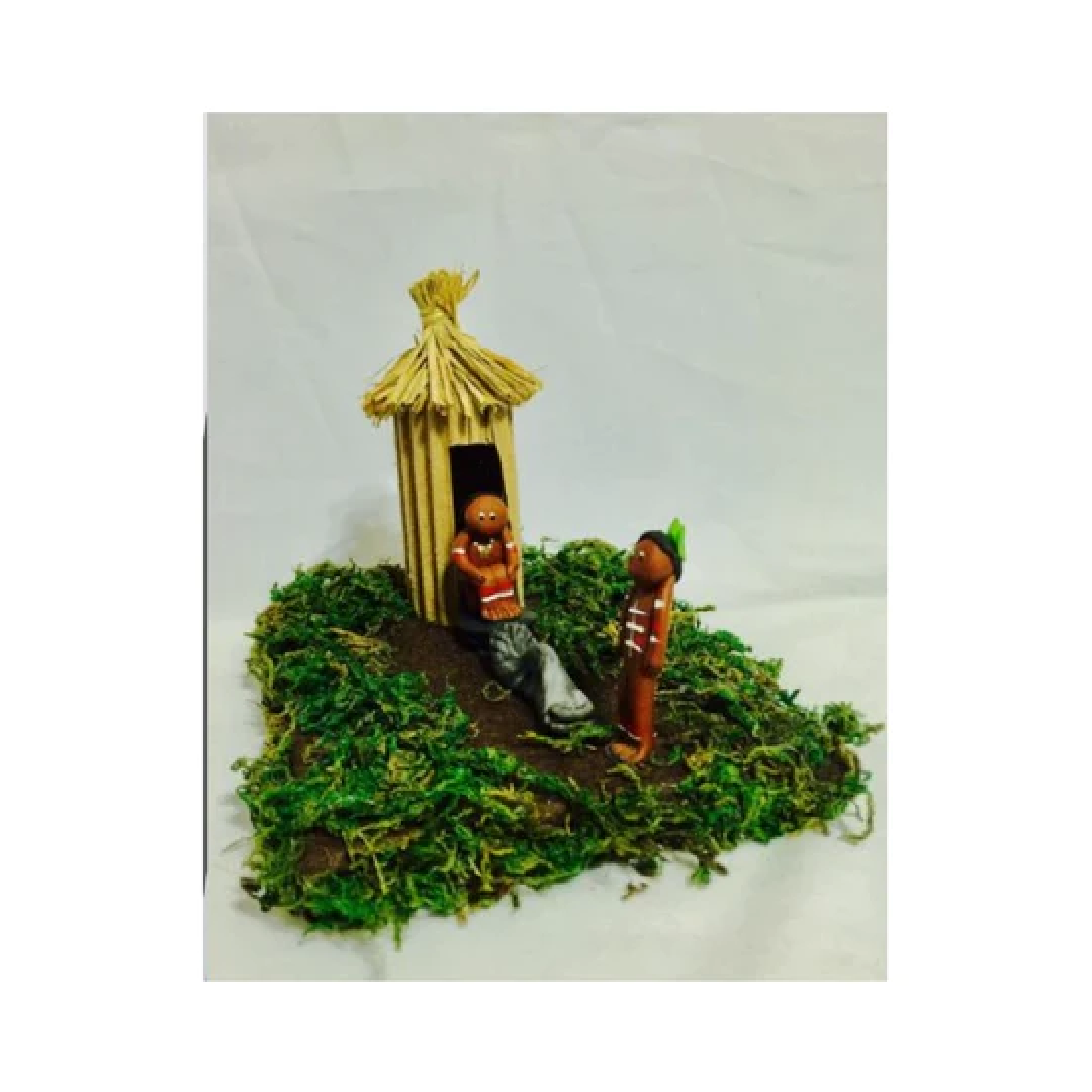 miniatura indios tainos para maqueta