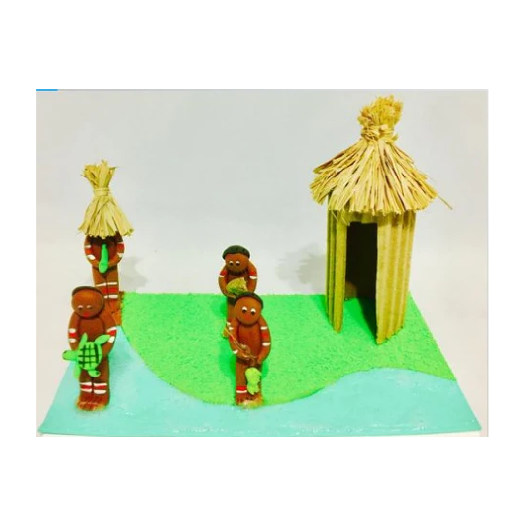 miniatura indios tainos para maqueta miniature
