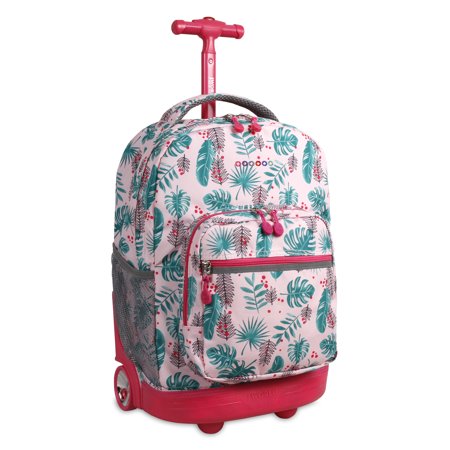 Rolling Backpack Palm Leaves Sunrise (18 Inch)