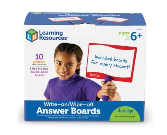 Answer Board Write On/ Wipe Off [st-10]