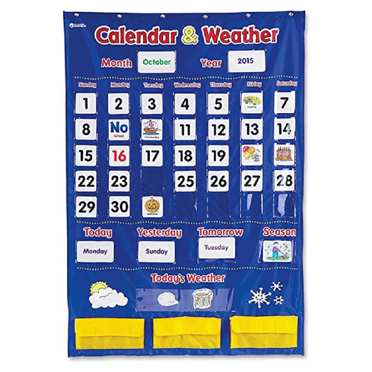 Pocket Chart Calendar & Weather