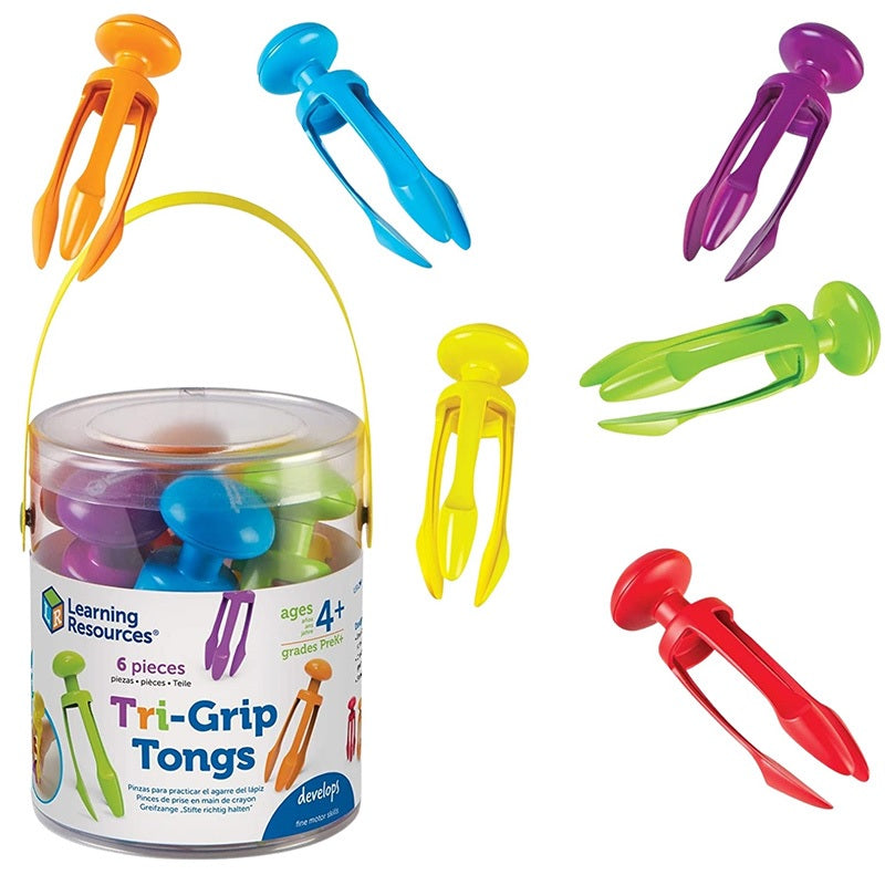 Tri-Grip Tongs Pinzas [pk-6]