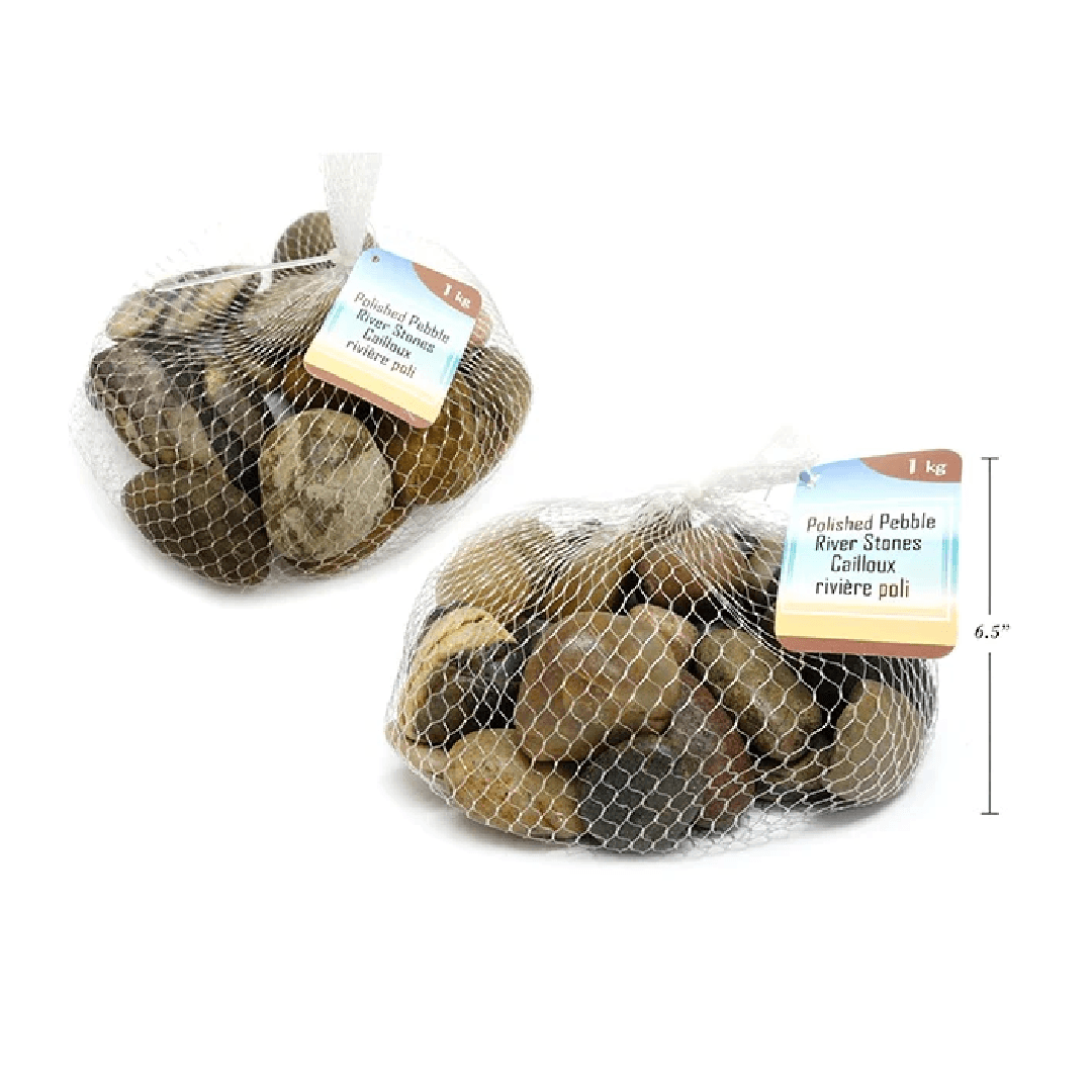 Polished Pebble River Stones (1kg)
