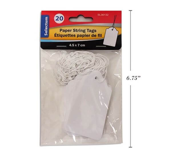 String Tags 4.5 x 7cm [pk-20] – Humacao School Supply