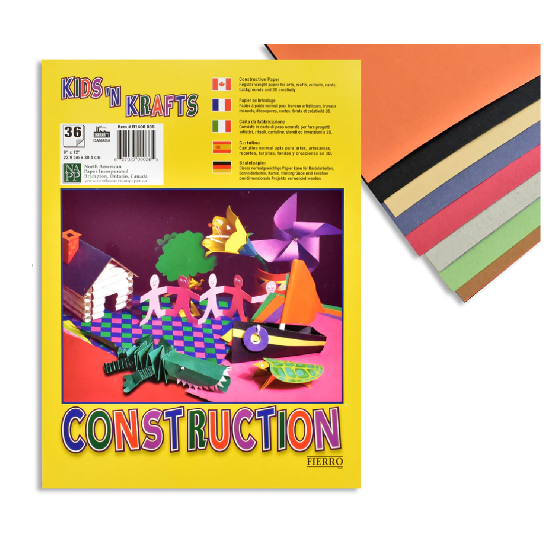 Construction Paper Pad [36 sheets] – Humacao School Supply