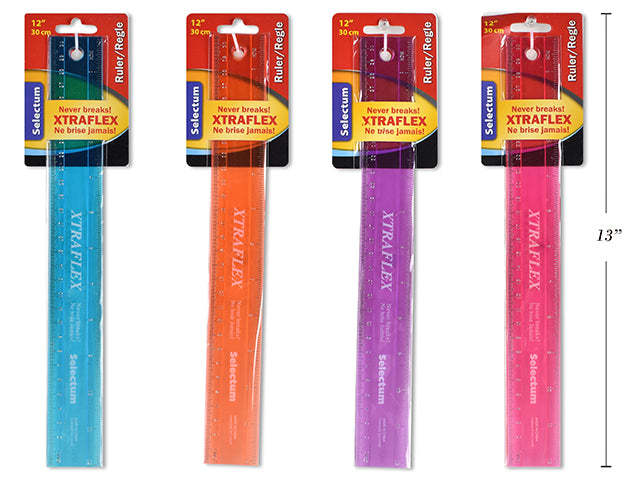 Ruler 12" Flexible, Neon [Each]