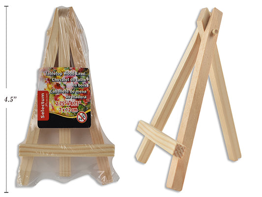 Mini Easel Wood 4.5" [Each]