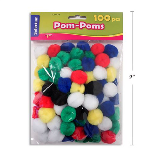 Craft Pom Poms 1" [pk-100]