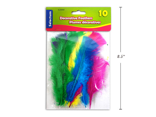 Feathers Assorted Colors (10/pack)