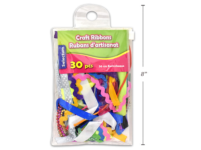 Ribbons Assorted Cuts/Colors (30/Bag)