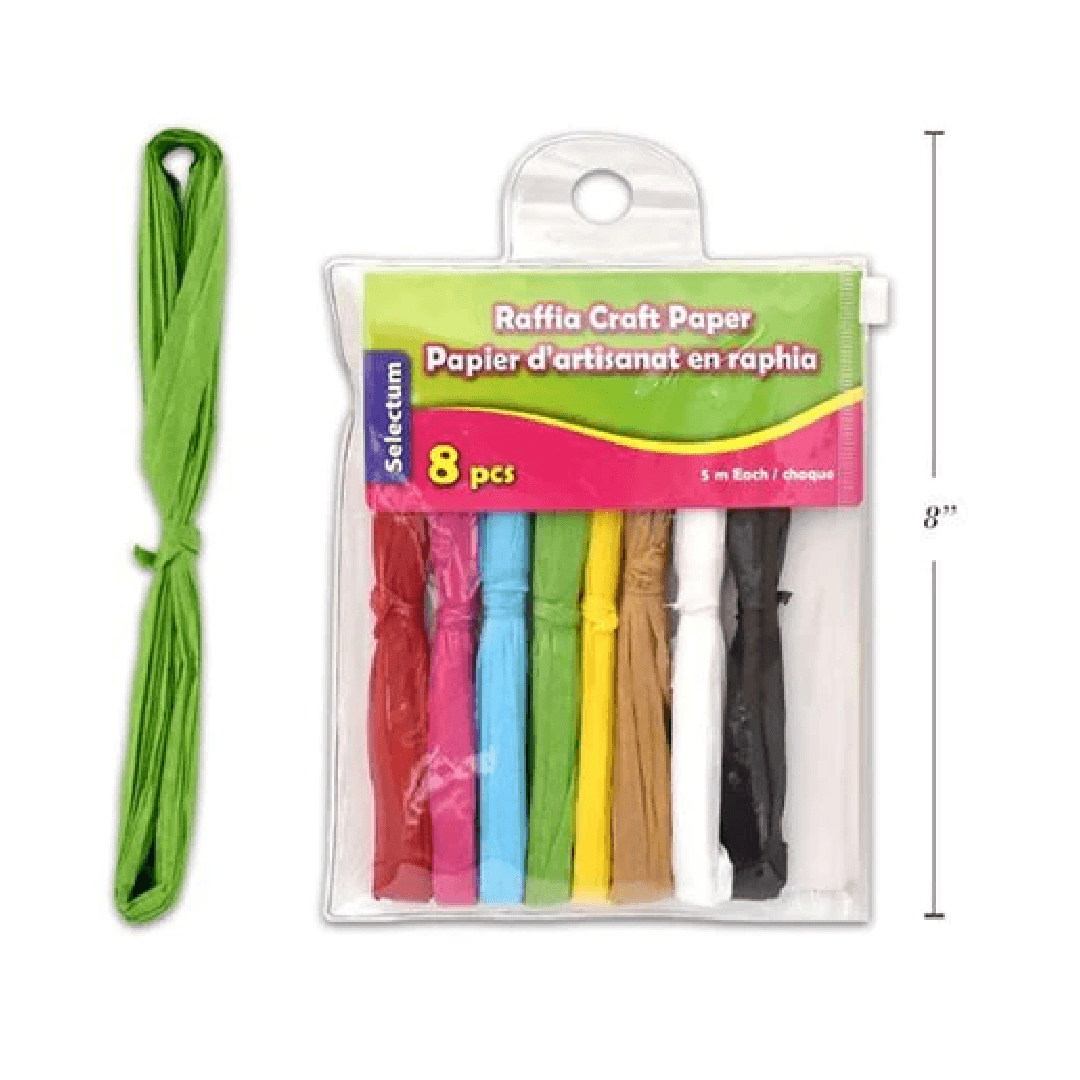 Raffia Craft Paper [8 pcs] – Humacao School Supply