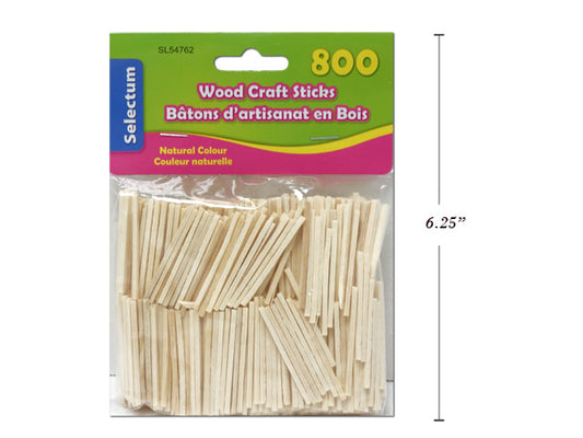Craft Sticks Match Wood (800-pk)