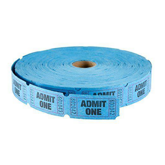 Ticket Roll Single Blue [roll-2,000]