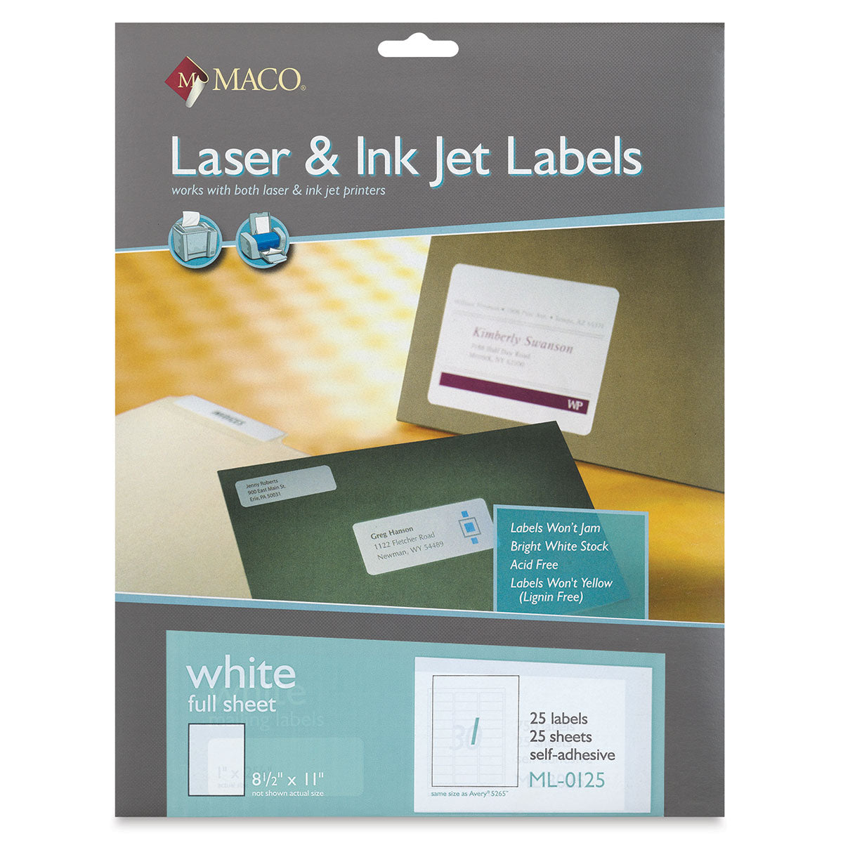 Label Laser/IJ 8-1/2 x 11