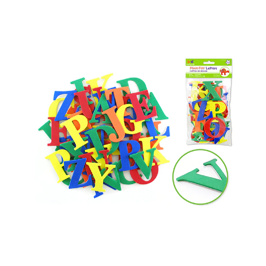 Stickers Foamy Letters 2" [pk-52]