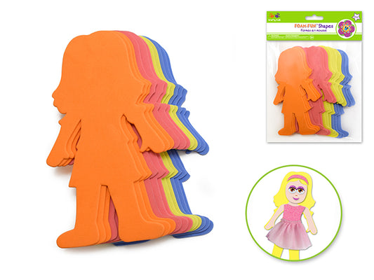 Foamy Shape Girl 6" [pk-12]